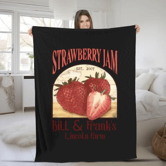 Bill and Frank Strawberry Jam The last of us Fleece Blankets