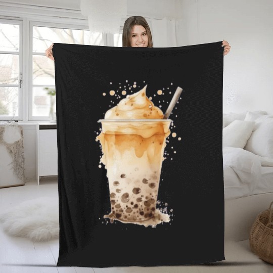Boba Bubble Tea 2 Fleece Blankets
