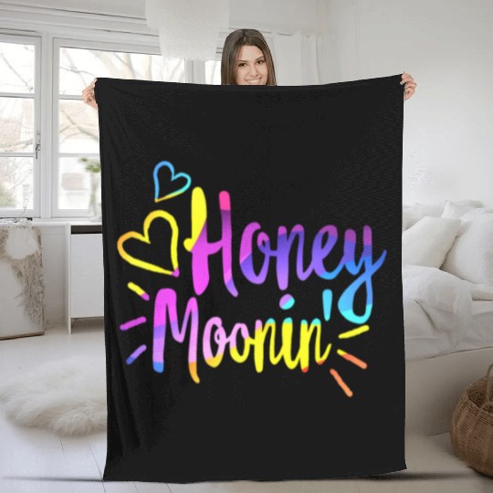 Honeymoonin Fleece Blankets Newlywed Fleece Blankets Wifey Hubby