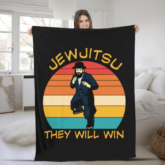 Jewjitsu They Will Win Fleece Blankets