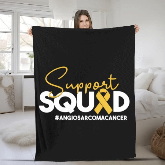 Support Squad Chemo And Caregivers Fleece Blankets