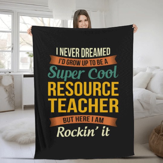 Resource Teacher Appreciation Fleece Blankets