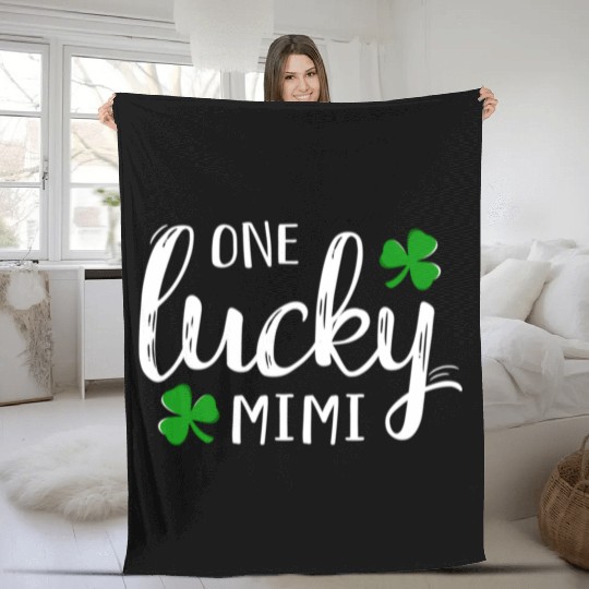 Family One Lucky Mimi St Patrick'S Day Fleece Blankets