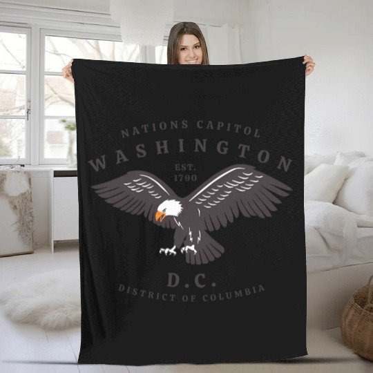 Washington Dc Fleece Blankets
