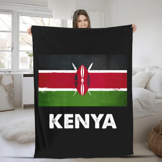 Kenya Flag Kenyan Fleece Blankets