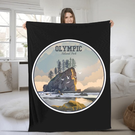 Olympic National Park Fleece Blankets