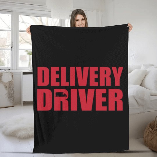 Delivery Driver Fleece Blankets