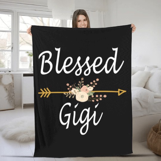 Blessed Gigi Mothers Day Fleece Blankets