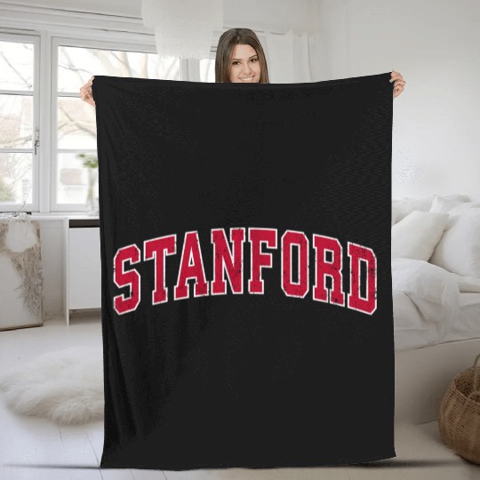 Stanford California Ca Sports Red Fleece Blankets