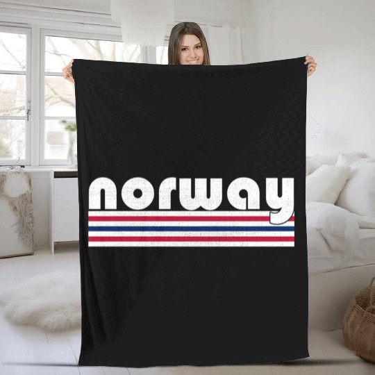 Norwegian Norway Flag Country Fleece Blankets