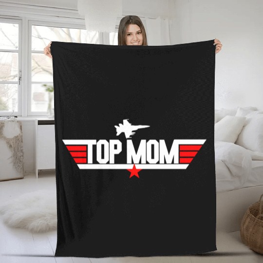 Mother'S Day For Top Mom Fleece Blankets