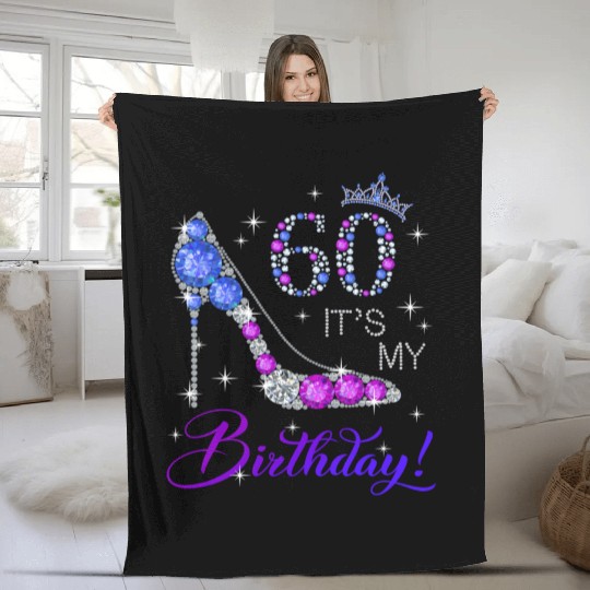 60 It'S My For 60Th Fleece Blankets