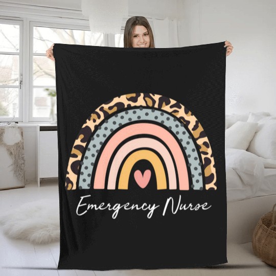 Er Nurse Emergency Room Nurse Registered Nurse Fleece Blankets