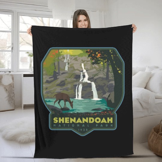 shenandoah national park Fleece Blankets