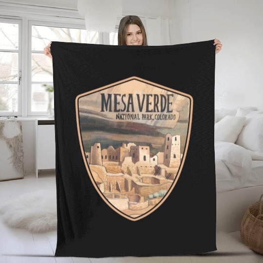 mesa verde national park Fleece Blankets