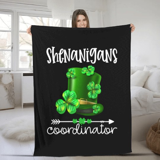 Shenanigans Coordinator St Patrick'S Day Fleece Blankets