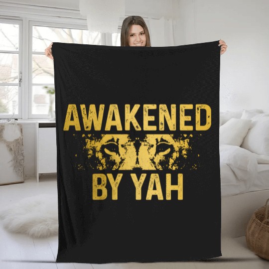 Israelite Hebrew Awakened By Yah Israel Lion Of Ju Fleece Blankets