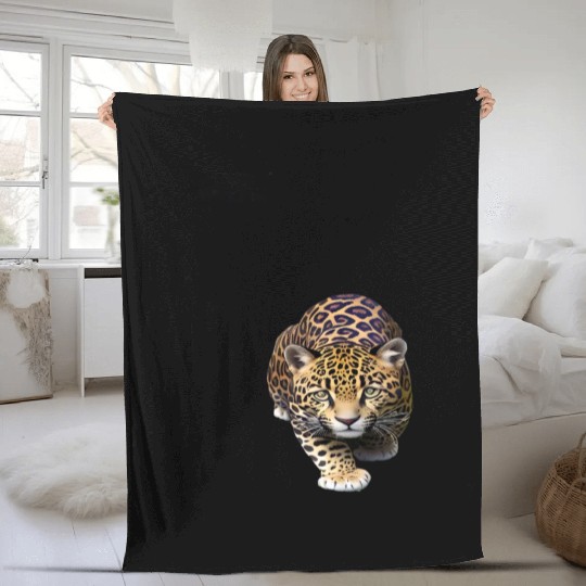 Baby Cougar Cat Fleece Blankets