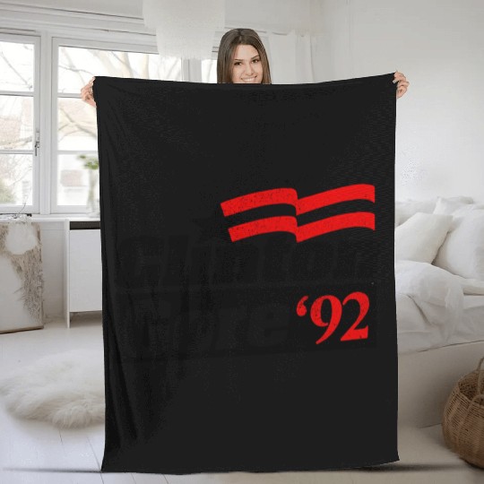 Clinton Gore '92 Bill Clinton President Fleece Blankets