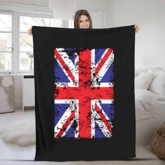 Union Jack British Flag Great Britain Novelty Fleece Blankets