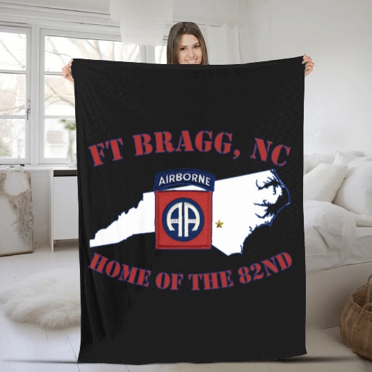 Fort Bragg Military Base-Army-Fayetteville Nc Fleece Blankets