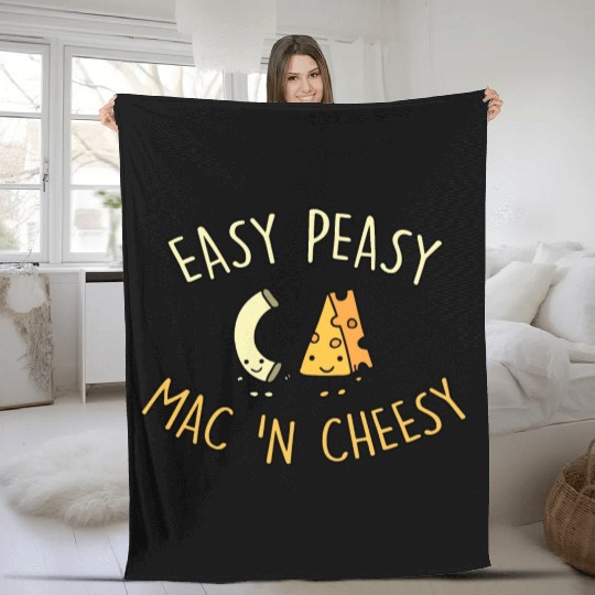 Easy Peasy Mac 'N Cheesy Fleece Blankets