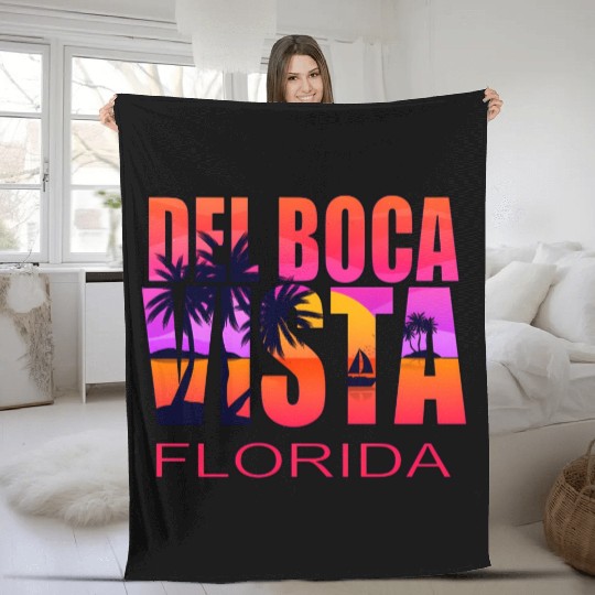 Del Boca Vista Retirement Community Novelty Fleece Blankets