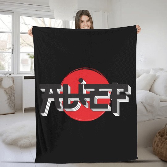 Alief Texas Japanese Hiragana Style W A T Houston Fleece Blankets