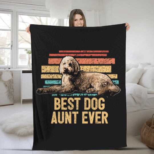Best Dog Aunt Ever Goldendoodle Dog Mom Doodle Fleece Blankets