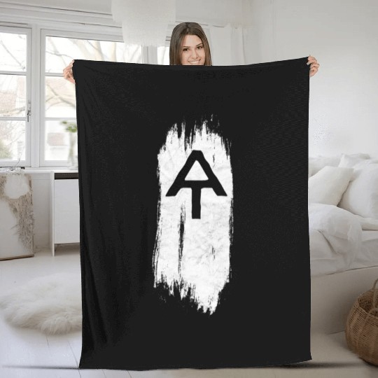 White Blaze Appalachian Trail At Minimalist Hiking Fleece Blankets