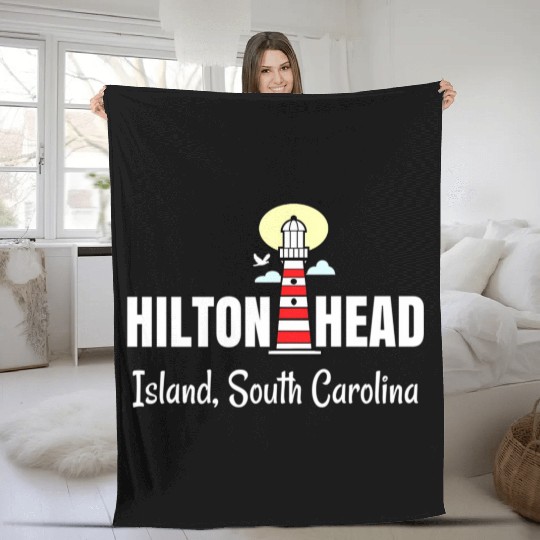 Hilton Head Island South Carolina Fleece Blankets