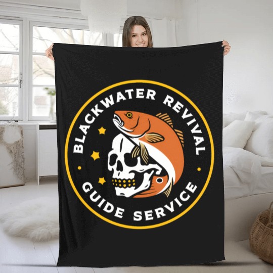 Fish Skull Fleece Blankets