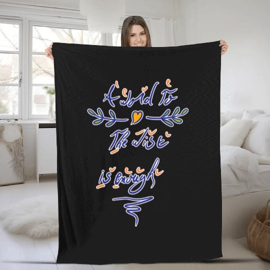 A Word to the Wise Is Enough, popular proverbs Fleece Blankets