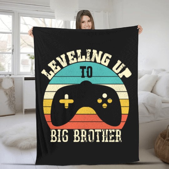 Level up to Big Brother Fleece Blankets