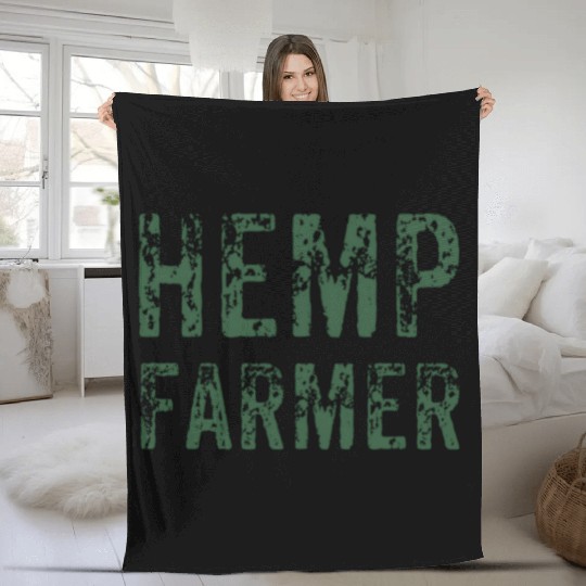 Hemp Farm Fleece Blankets