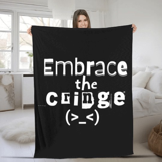 Embrace the Cringe Fleece Blankets
