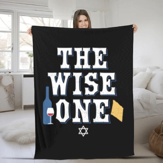 Pesach Passover The Wise One Fleece Blankets