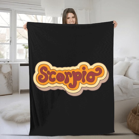 Amazing Scorpio Scorpio Fleece Blankets