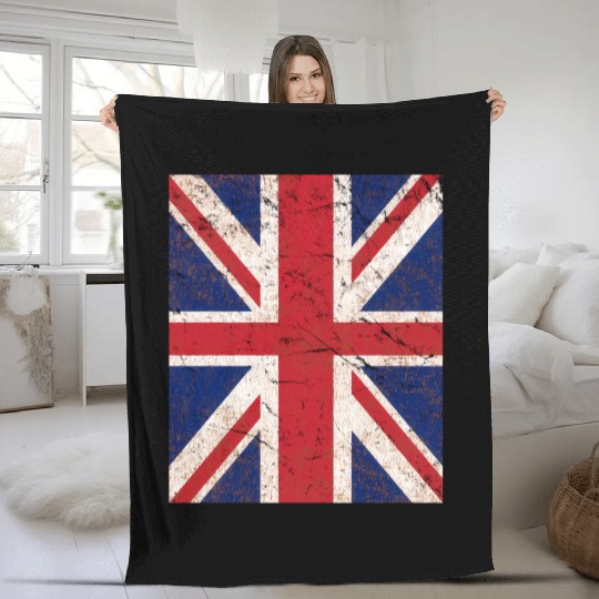 Union Jack Flag Fleece Blankets