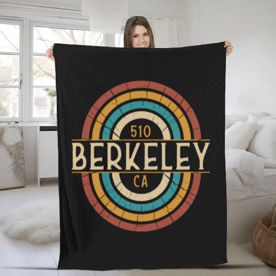 Berkeley Area Code 510 Residents State California Fleece Blankets