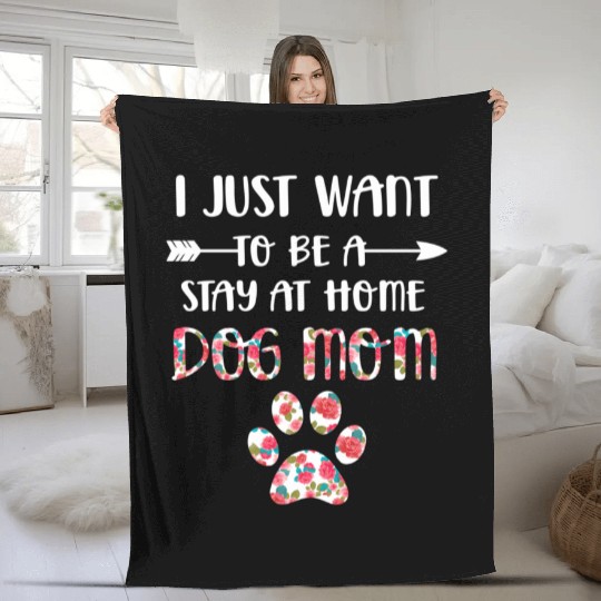Stay At Home Dog Mom Store - Foxio Fleece Blankets