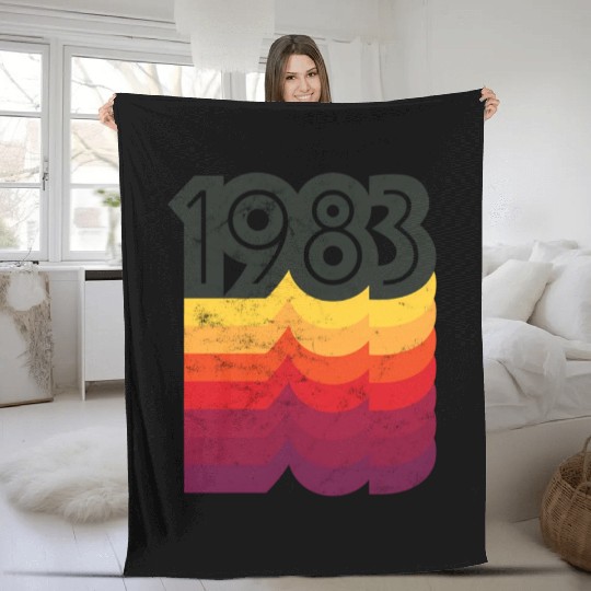 80S Style 39Th 1983 Fleece Blankets