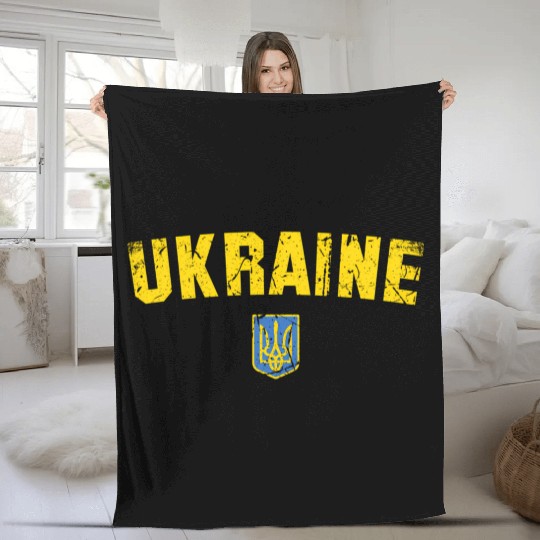 Ukraine Flag Ukraine Fleece Blankets
