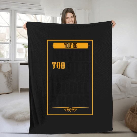 Model Train For A Model Builder Fleece Blankets