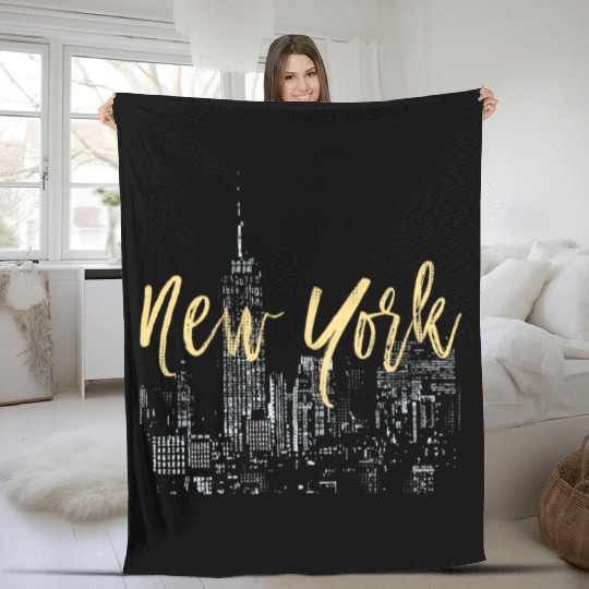 New York City Fleece Blankets