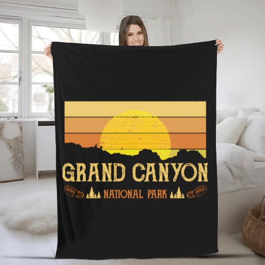 Grand Canyon National Park Fleece Blankets