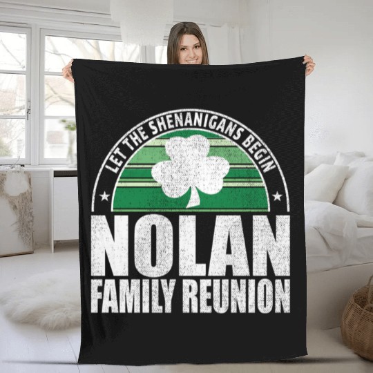 Nolan Family Reunion Irish Fleece Blankets