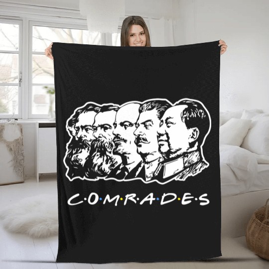 Communist Comrades Friends Fleece Blankets