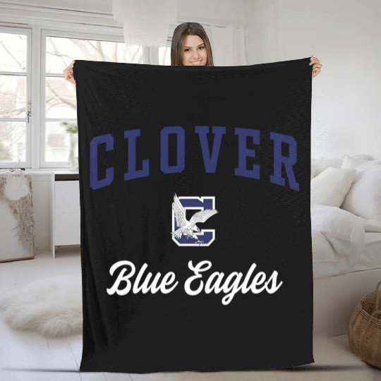 Clover High School Blue Eagles Fleece Blankets