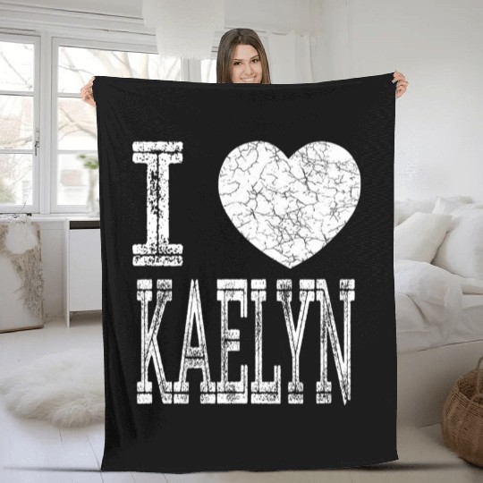 I Love Kaelynfriend Daughter Heart Fleece Blankets